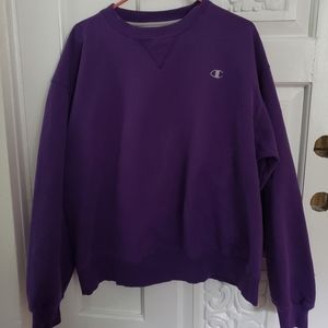 Oversized Purple Champion Sweatshirt